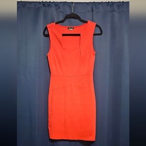 Venus red orange bodycon dress